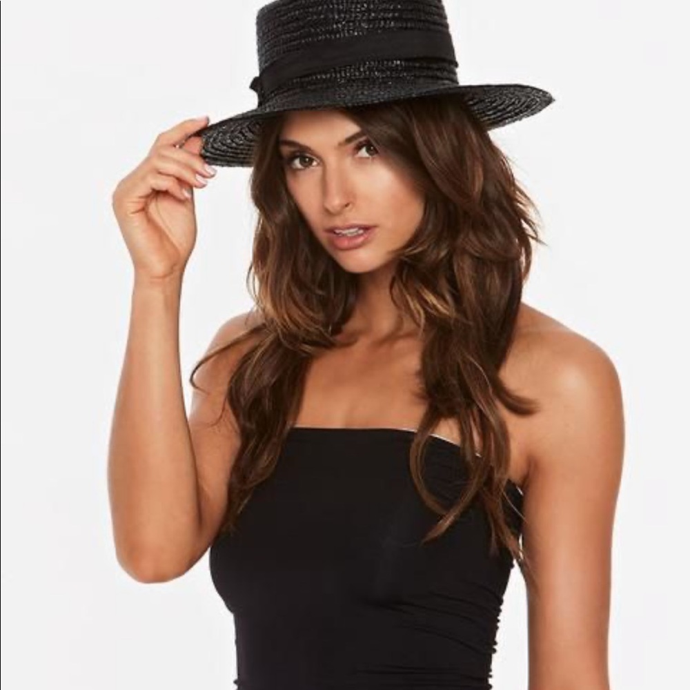 LSPACE Jenny Beach Straw Hat Black